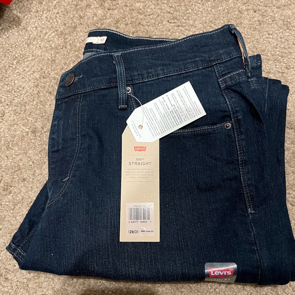 NWT Levi’s 505 Straight jeans